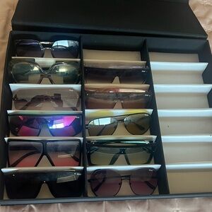 10 pairs of quay, and 3 other sunglasses